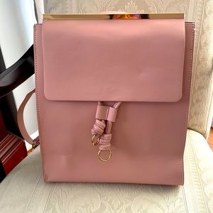 Zara medium backpack. Mauve color.